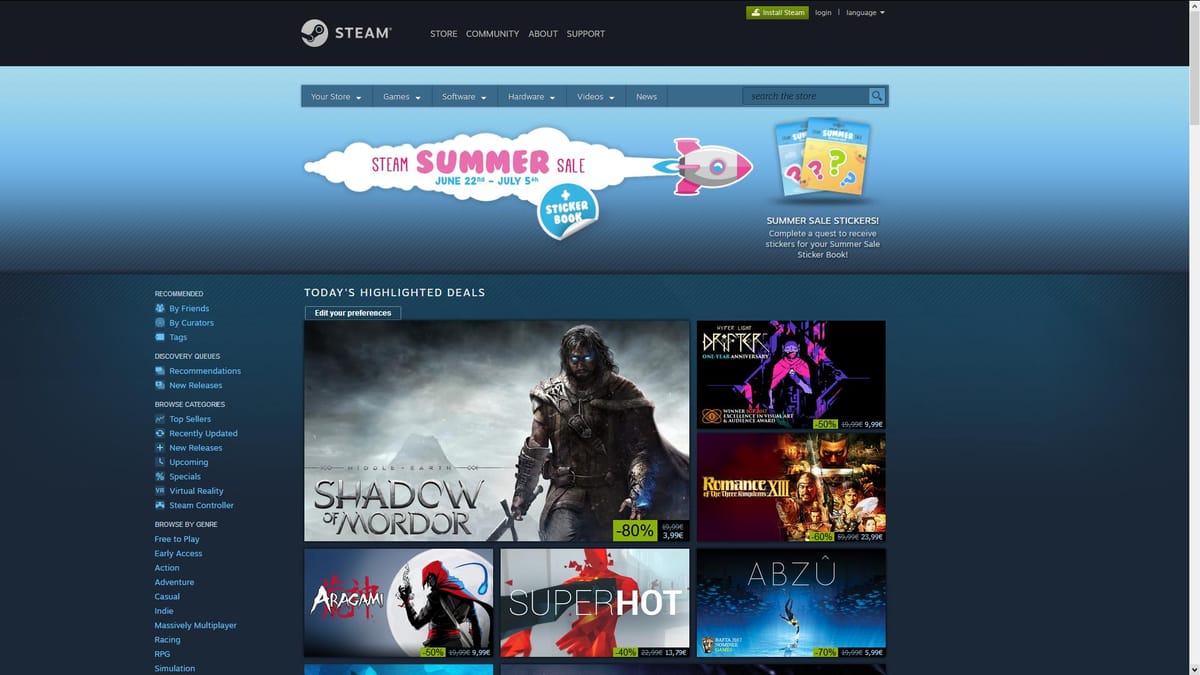 Steam Summer Sale 2017